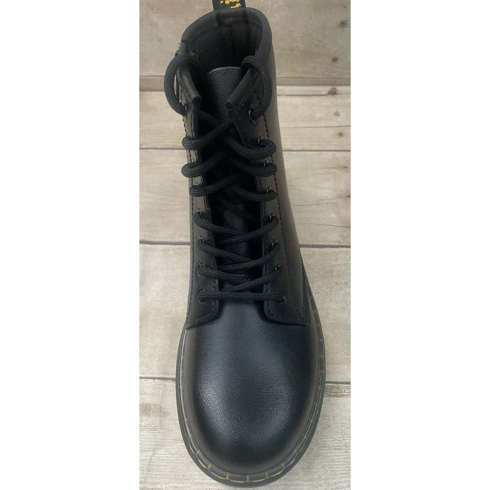 Dr. Martens Doc Youth Kids Side Zip Combat Boots Size 3 Black 1460J Single Shoe‎